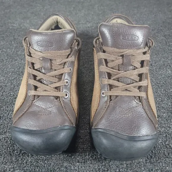 Keen Briggs Womens 9.5  Hiking Shoes Cascade Brown Leather Lace Up Walking - Picture 4 of 9